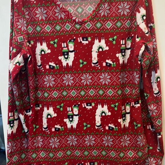 Long sleeve llama Xmas shirt - Picture 1 of 2
